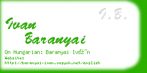 ivan baranyai business card